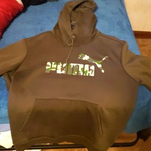 Dark green & camo Puma hoodie